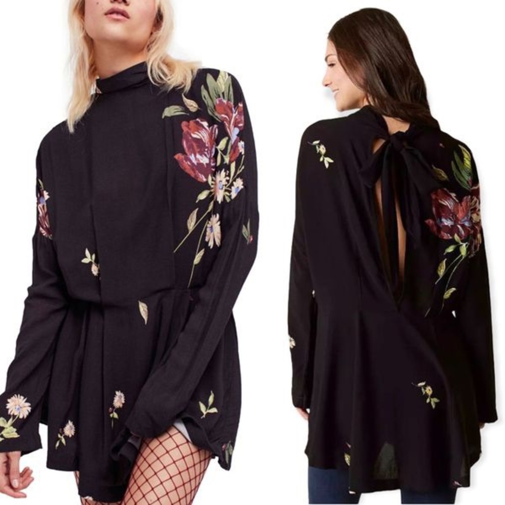 Free People | Gemma Floral Tunic Dress Top